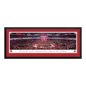 Ohio State Buckeyes Women's Basketball Deluxe Framed Panoramic Picture