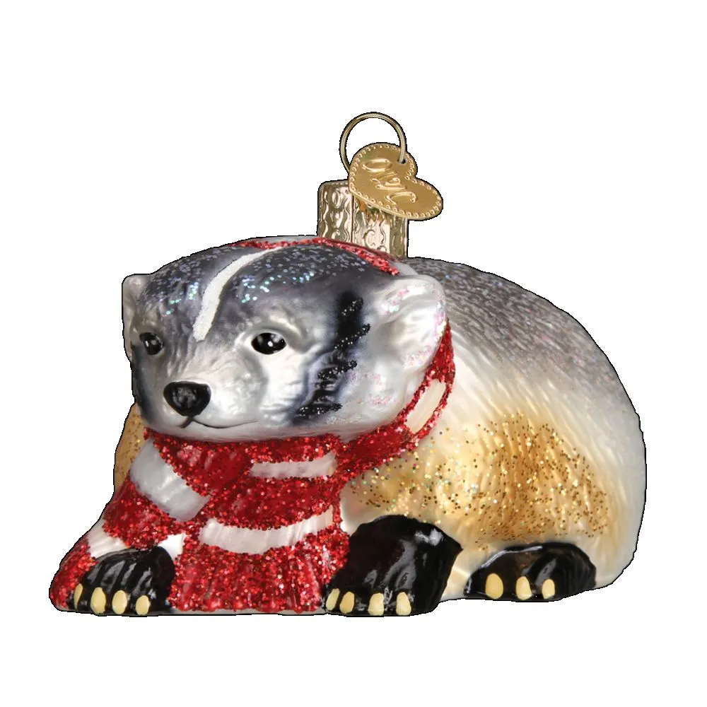 Old World Christmas Badger Ornament