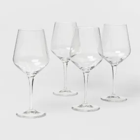 Open Box - 22oz 4pk Glass Atherton Red Wine Glasses - Threshold