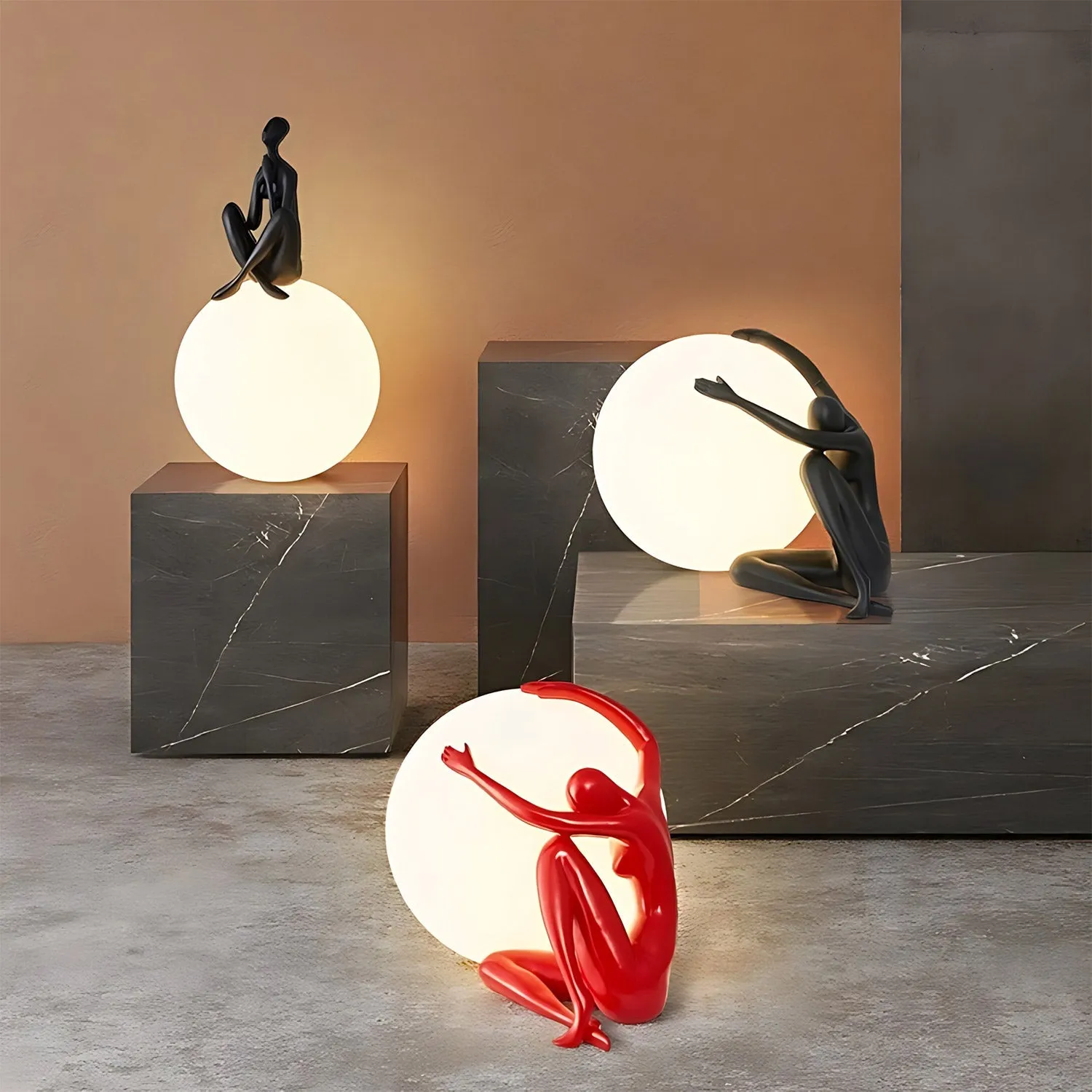 Orb Modern Sculpture Lamp Art Decor