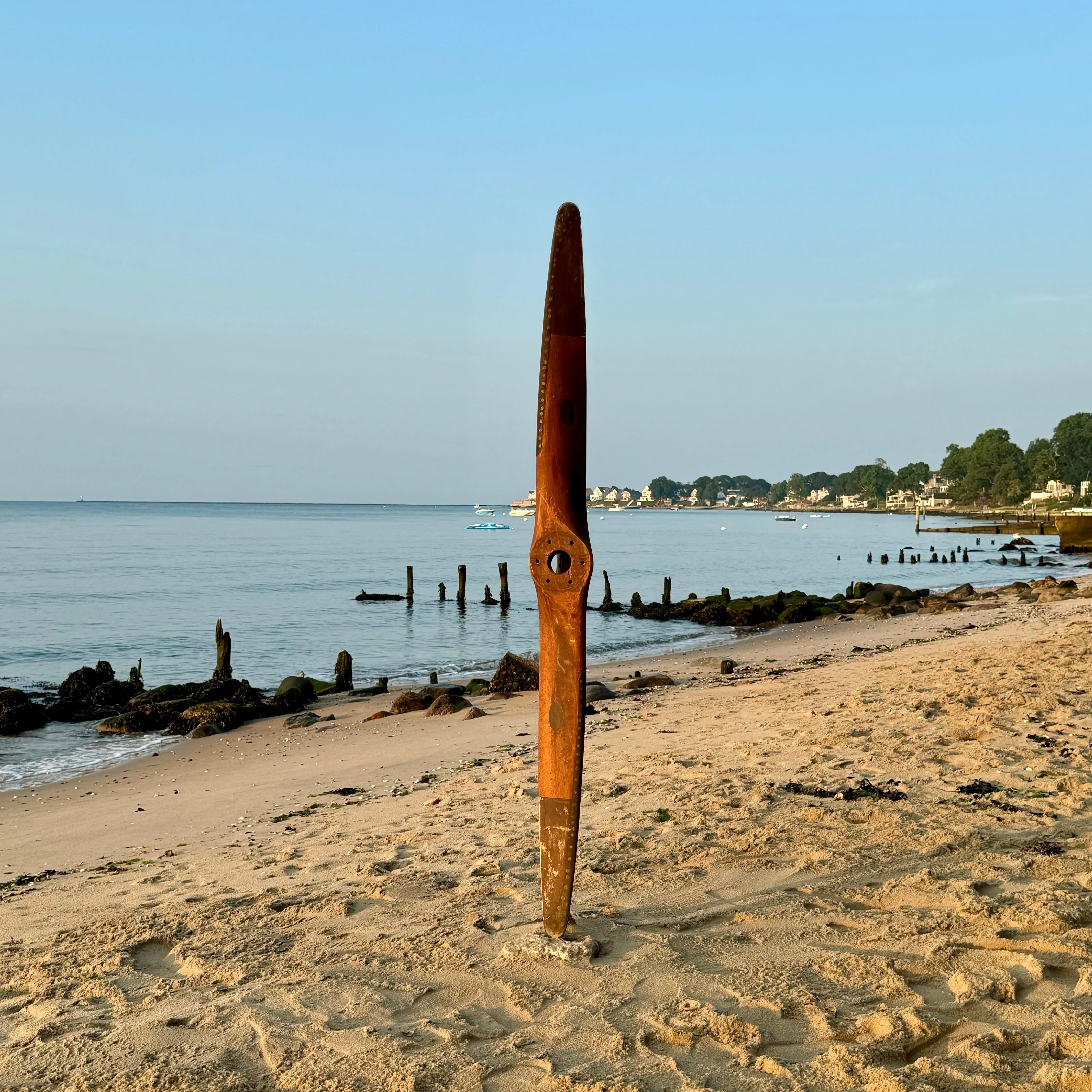 Original 72" Stone Supreme S65C 1930s Vintage Antique Wood Wooden Airplane Propeller