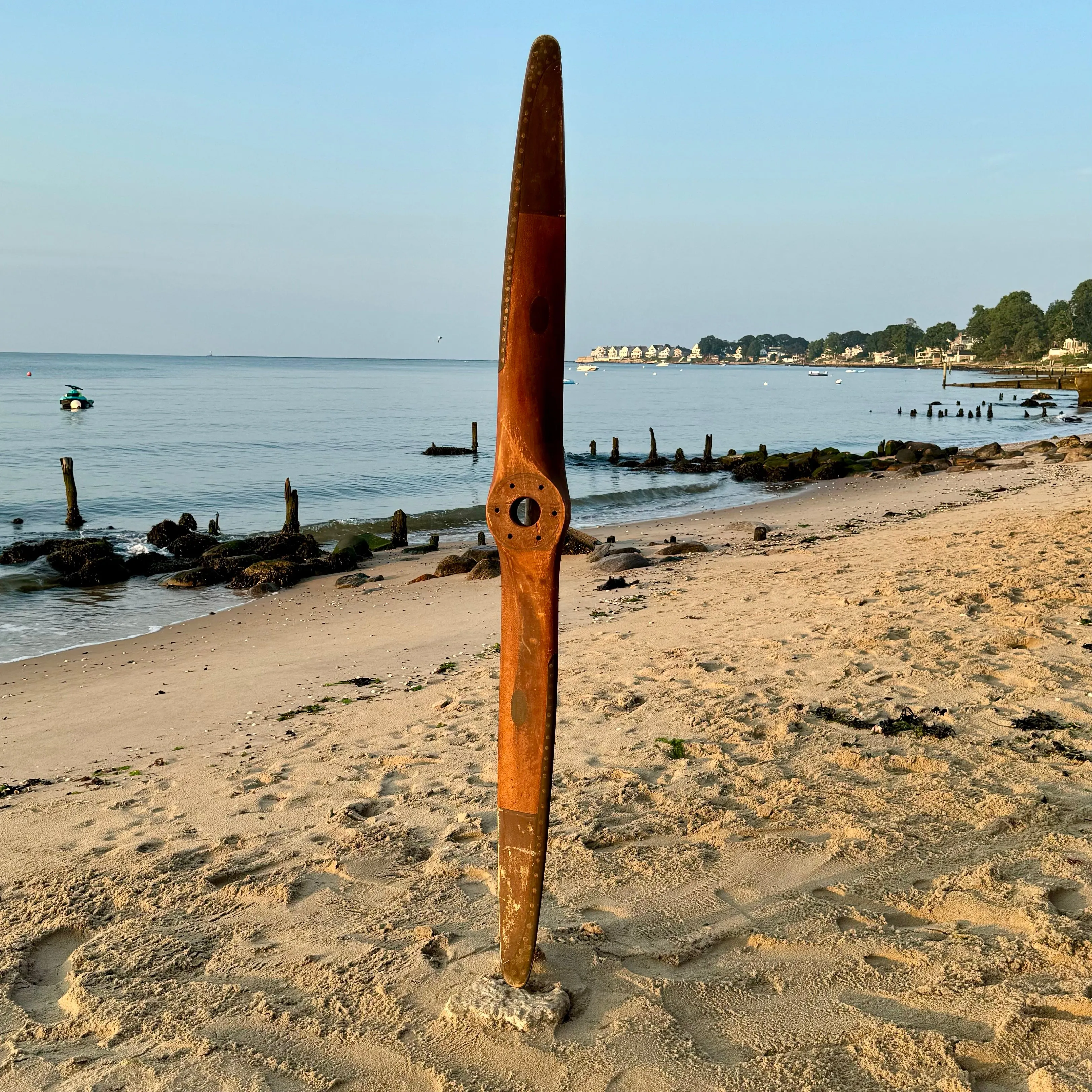 Original 72" Stone Supreme S65C 1930s Vintage Antique Wood Wooden Airplane Propeller