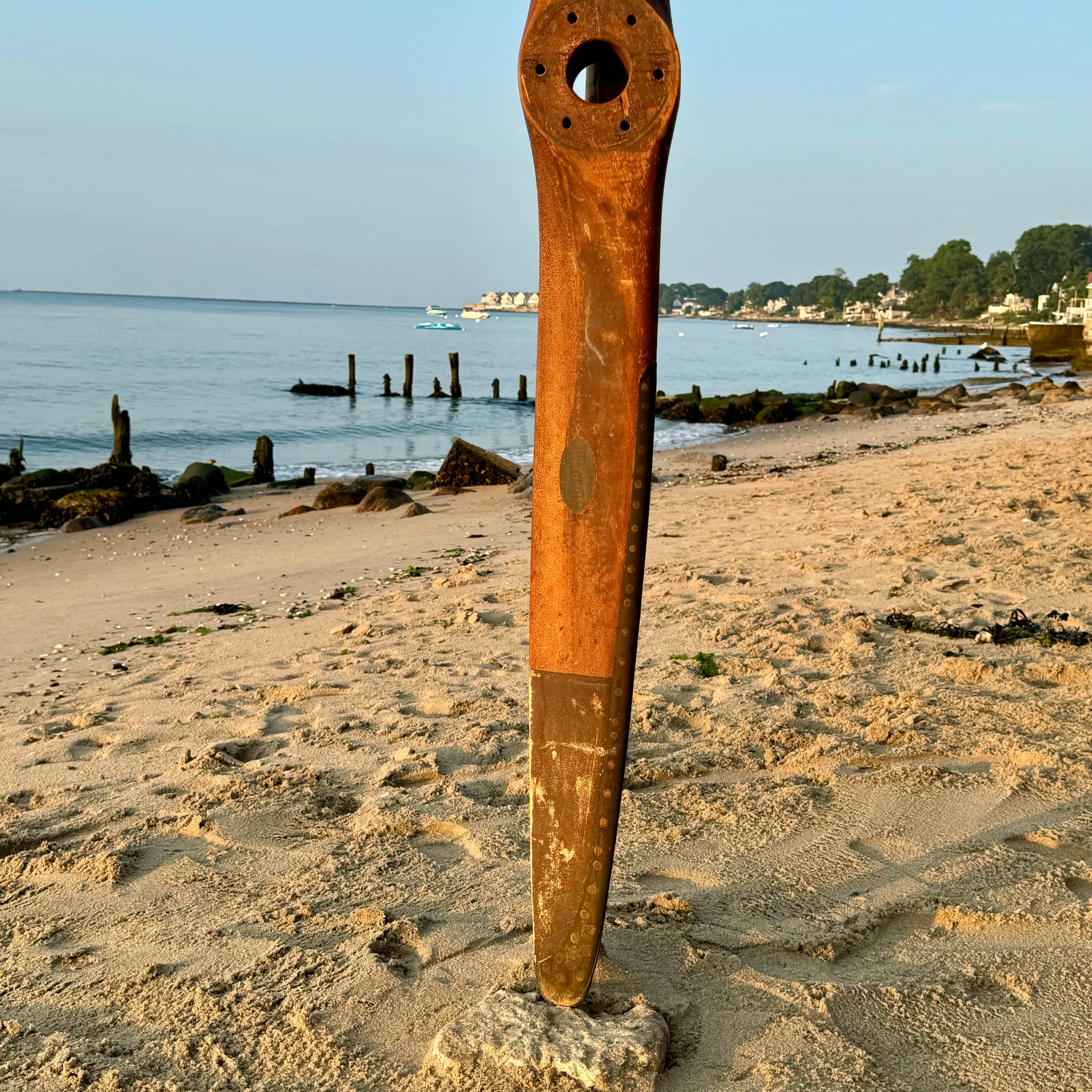 Original 72" Stone Supreme S65C 1930s Vintage Antique Wood Wooden Airplane Propeller