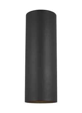 Outdoor Cylinders Collection - Two Light Outdoor Wall Lantern | Finish: Black - 8313802-12