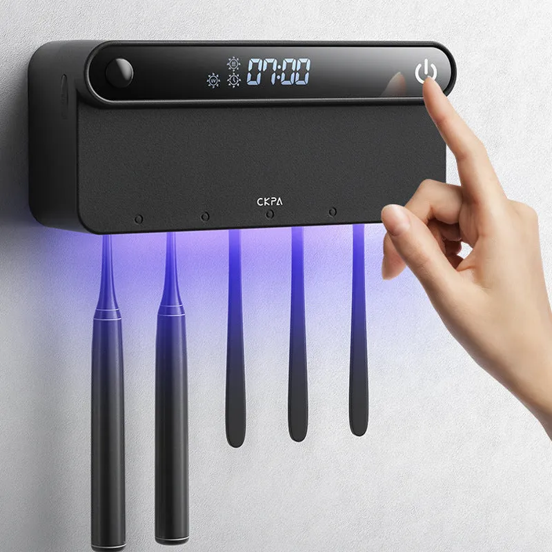 Perforation-free Wall-mounted UV Smart Toothbrush Sterilizer