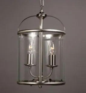 Plain 2 Light Round Lantern