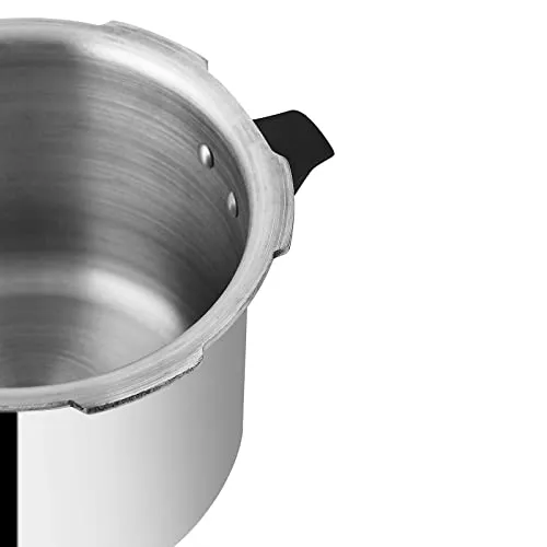 Prestige Popular Virgin Aluminium Precision Weight Valve Outer Lid Pressure Cooker, 3 L (Silver)