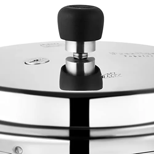 Prestige Popular Virgin Aluminium Precision Weight Valve Outer Lid Pressure Cooker, 3 L (Silver)