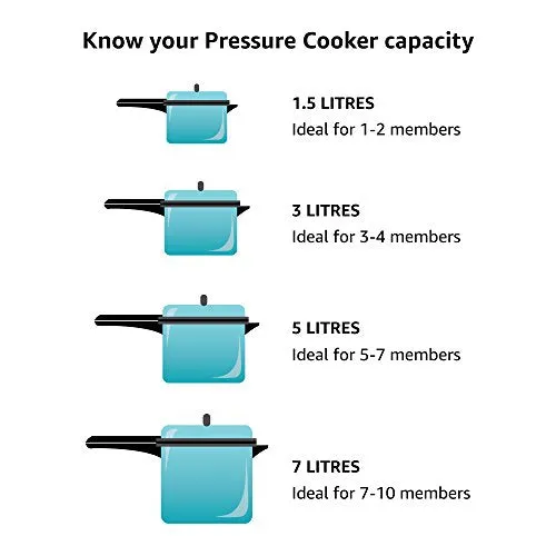 Prestige Popular Virgin Aluminium Precision Weight Valve Outer Lid Pressure Cooker, 3 L (Silver)