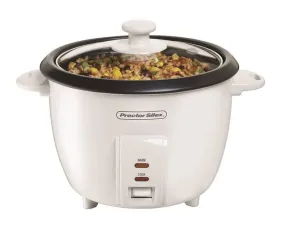 Proctor Silex 37533NR Rice Cooker, White, 10 Cup