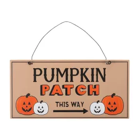 Pumpkin Patch Hanging Sign