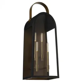 Quorum International RAYMOND 72-30-5982 Exterior - Matte Black With Aged Copper