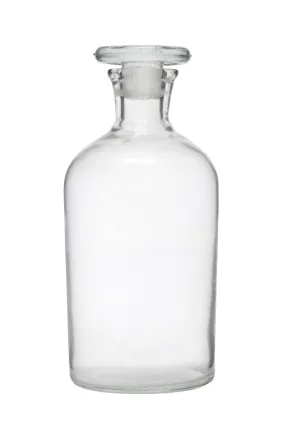 Reagent Bottle, 500ml - Narrow Neck - Glass Stopper - Soda Glass