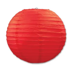 Red Paper Lanterns 9 ½" (3/Pkg)