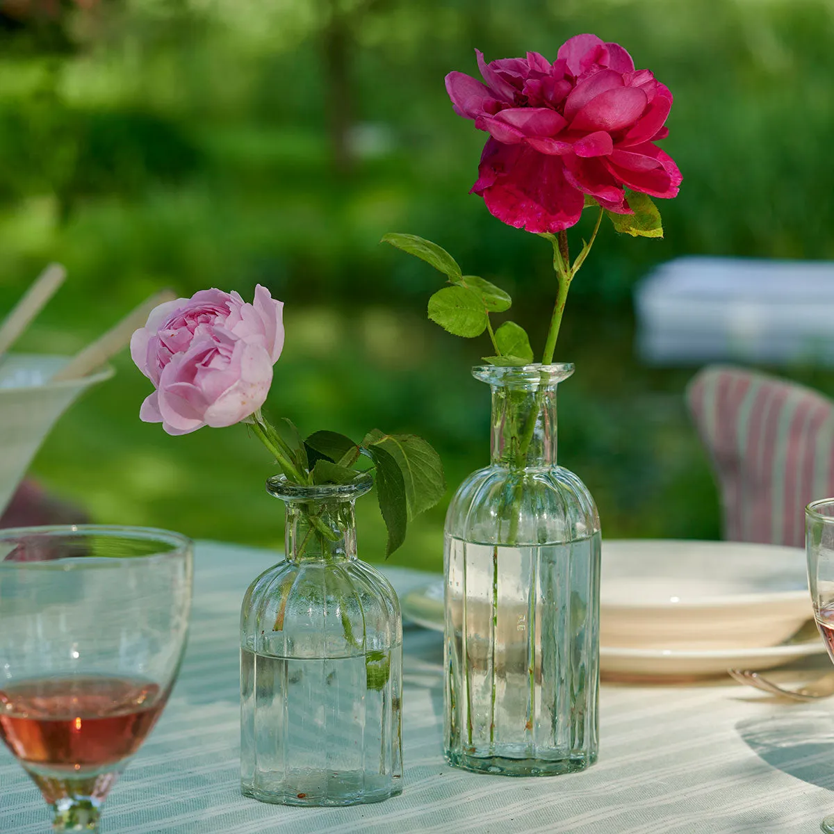 Reeded Flower Bottle - Small