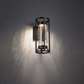 Roslyn LED Outdoor Wall Sconce in Black