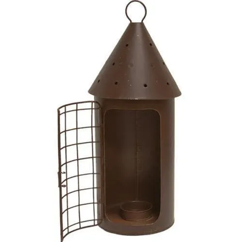 Rust & Black Finish Railroad Lantern