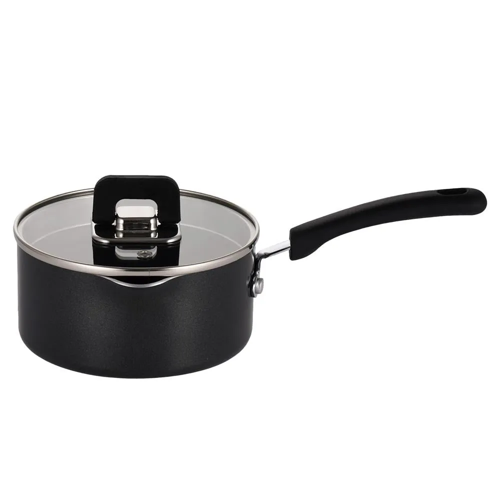 Saucepan Pot With Lid - Non-Stick Stylish Kitchen Cookware With Foldable Knob, 3.1 Quart, Works With Model: Nccwstkblk (Black)