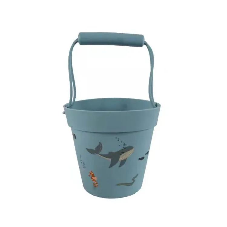 Silicone Beach Bucket Set | Ocean