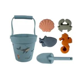 Silicone Beach Bucket Set | Ocean