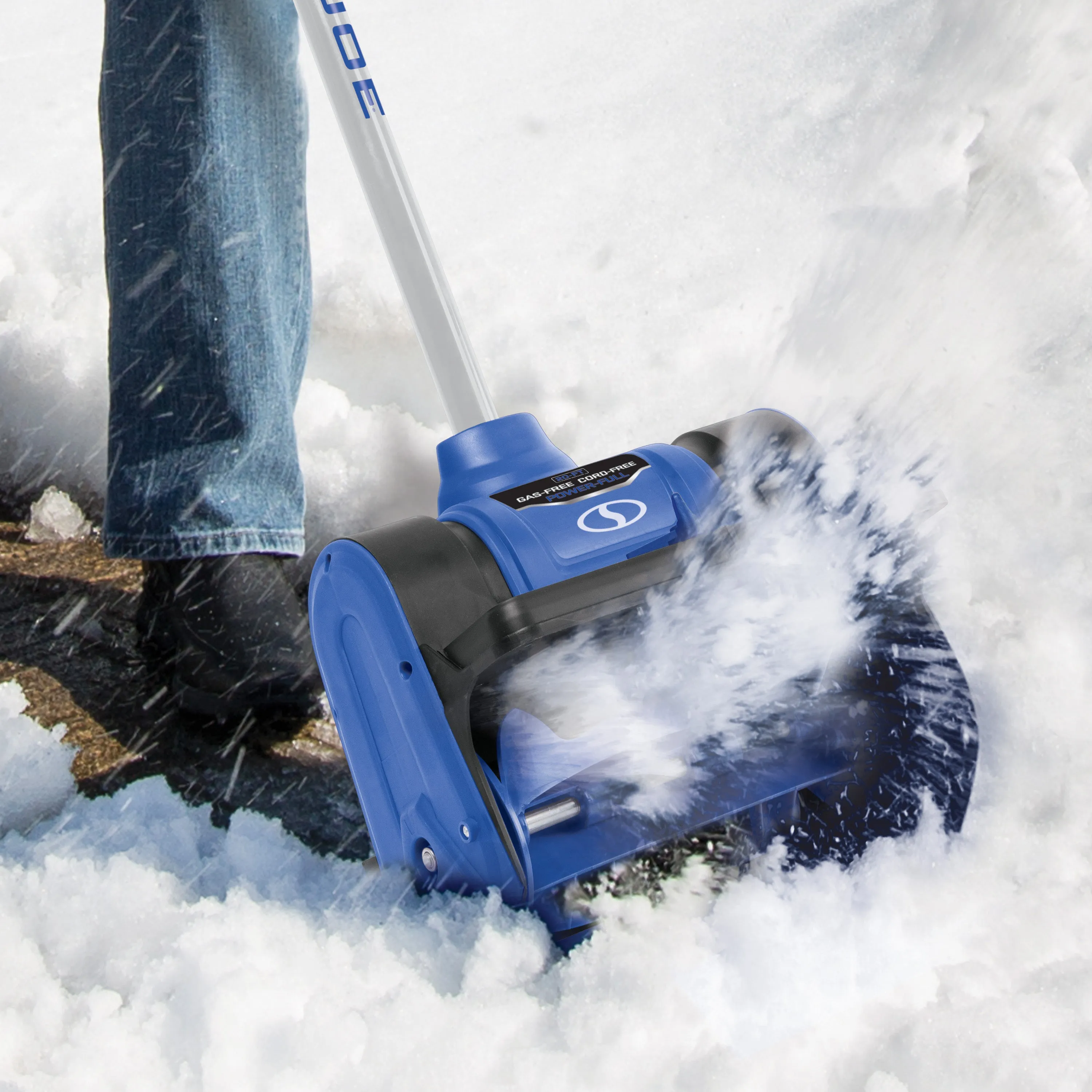 Snow Joe 24V-SS12-HT 24-Volt* IONMAX Cordless Snow Shovel Bundle | W/ 4.0-Ah Battery, Charger, Cover, and Ice Scraper Glove