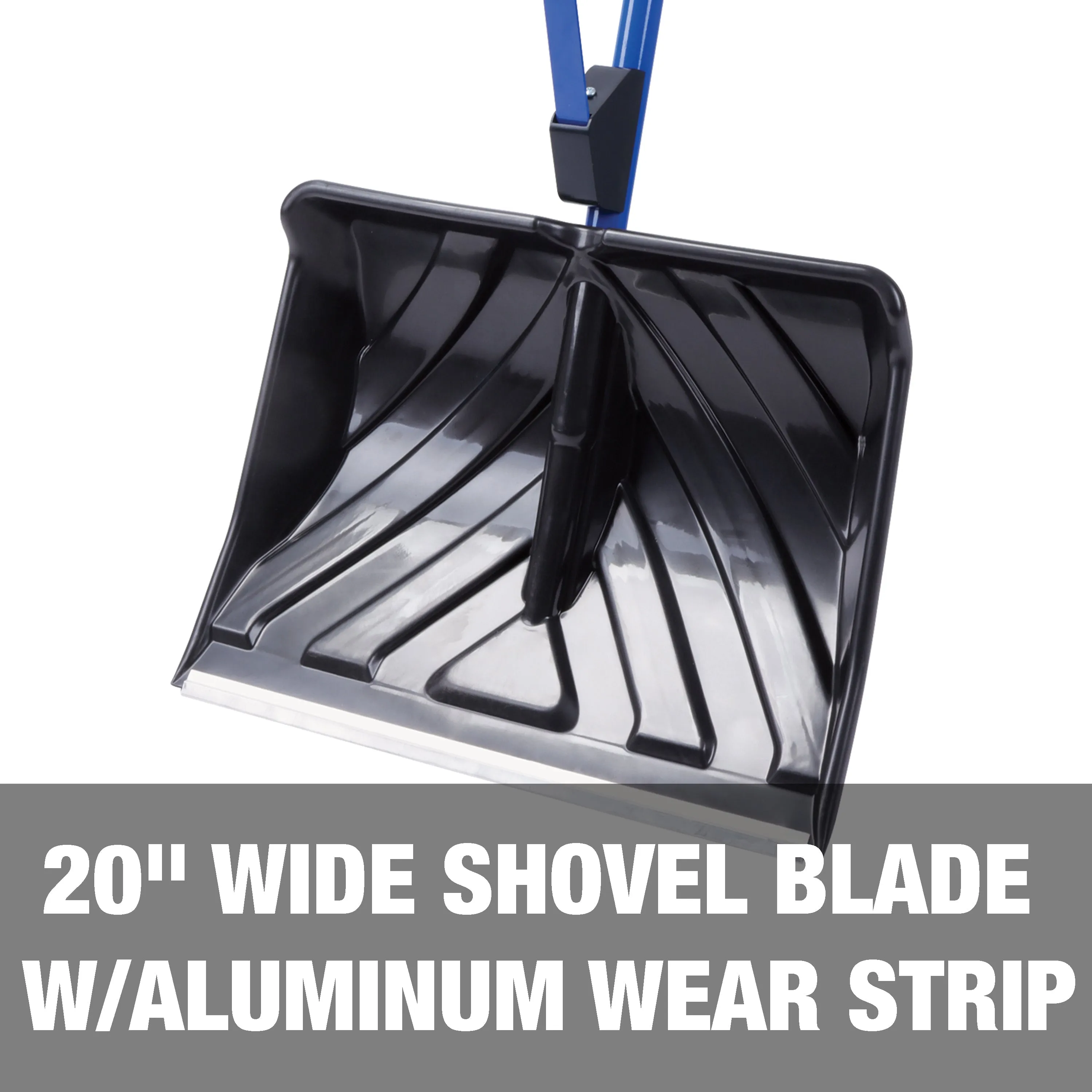 Snow Joe SJ-SHLV20 Shovelution Strain-Reducing Snow Shovel | 20-Inch | Spring Assisted Handle