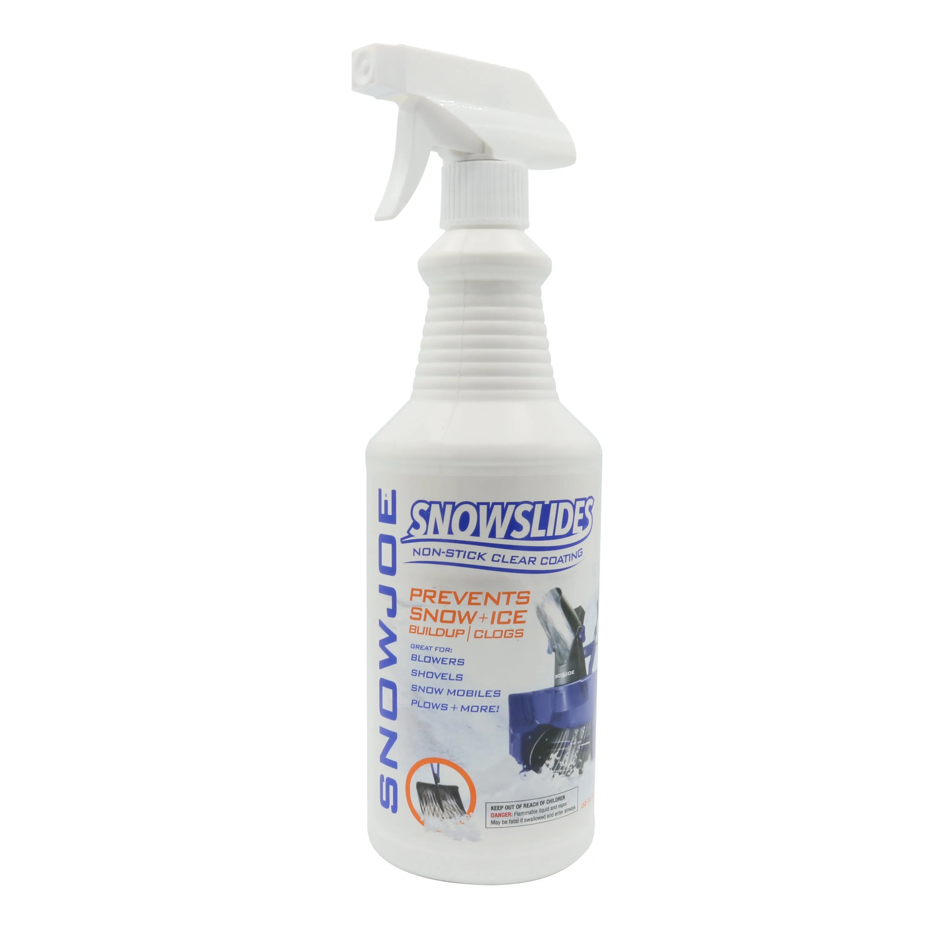 Snow Joe SJ-SNS01 SnowSlides Spray | 32-oz | Non-Stick | Clear Coating