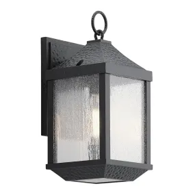 Springfield Outdoor Wall Light Small in Distressed Black