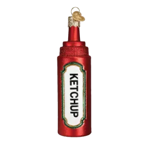 Squeeze Ketchup Bottle 32184 Old World Christmas Ornament