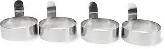 Stainless Steel Egg Rings S/4