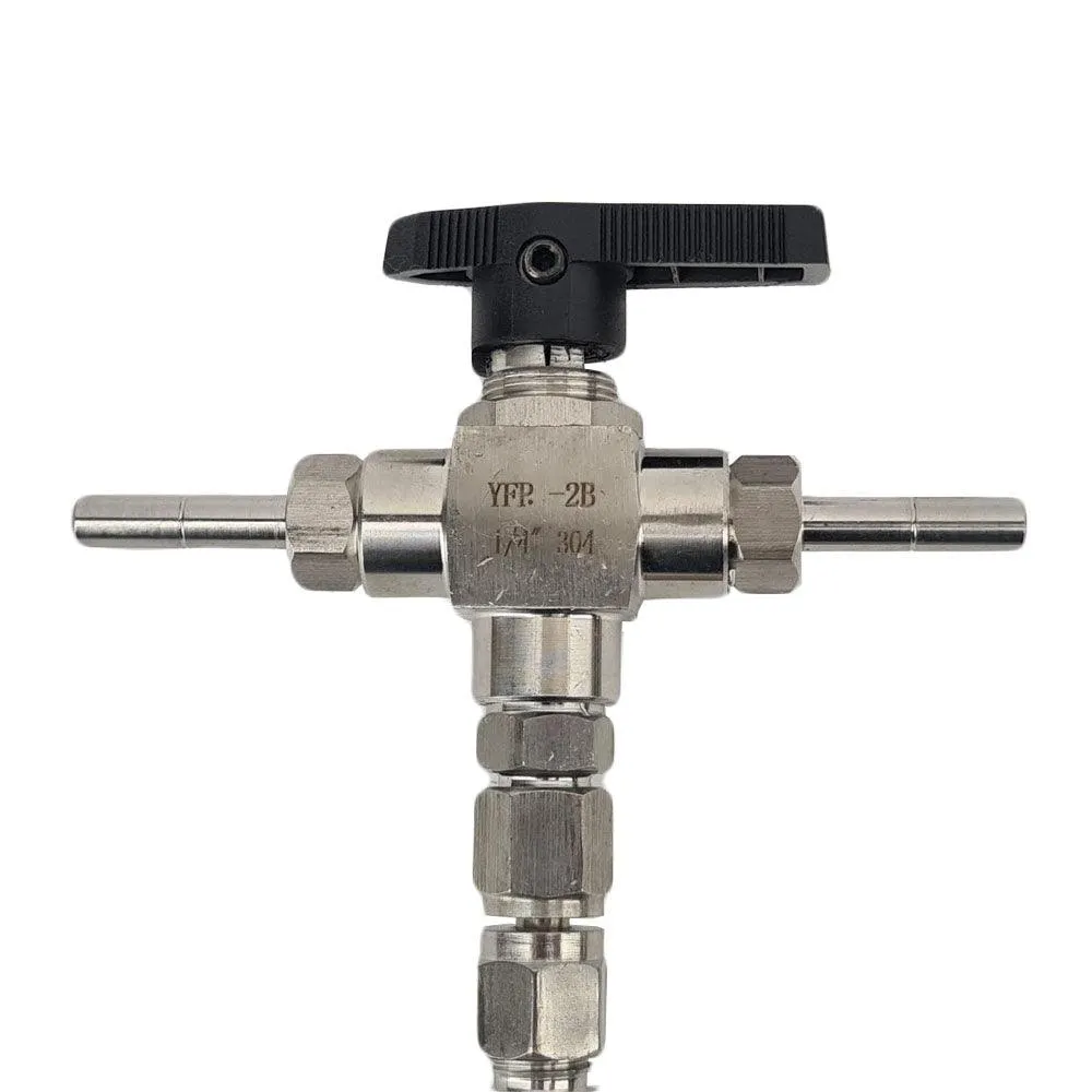 Stainless Tee Type Counter Pressure Bottle Filler