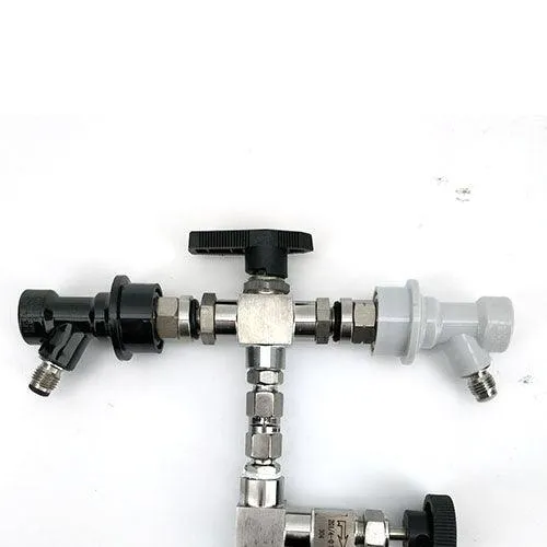 Stainless Tee Type Counter Pressure Bottle Filler