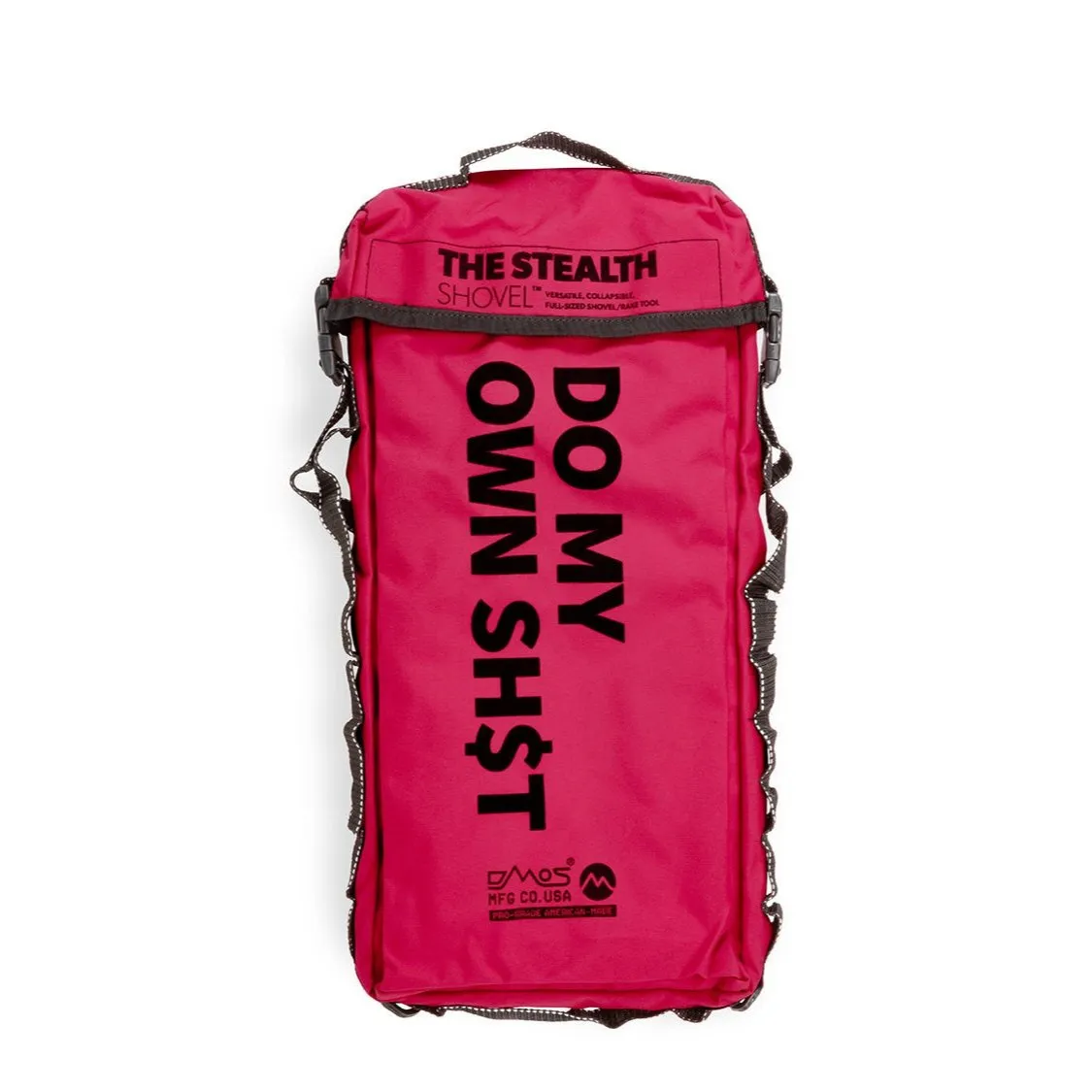 Stealth Shovel Bag Red w/ DMOS Text