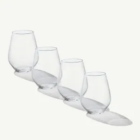 Stemless Crystal Wine Glasses