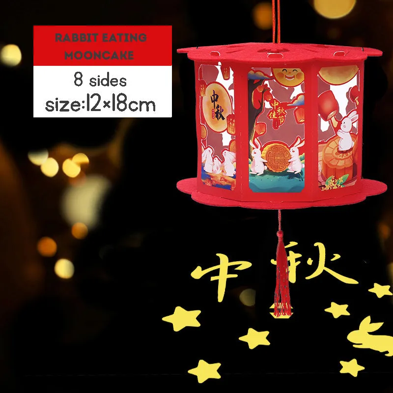 Super Easy DIY Children's Mid-Autumn Festival Lantern Carousel Decoration with Tutorial and Materials Package