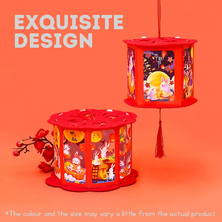 Super Easy DIY Children's Mid-Autumn Festival Lantern Carousel Decoration with Tutorial and Materials Package