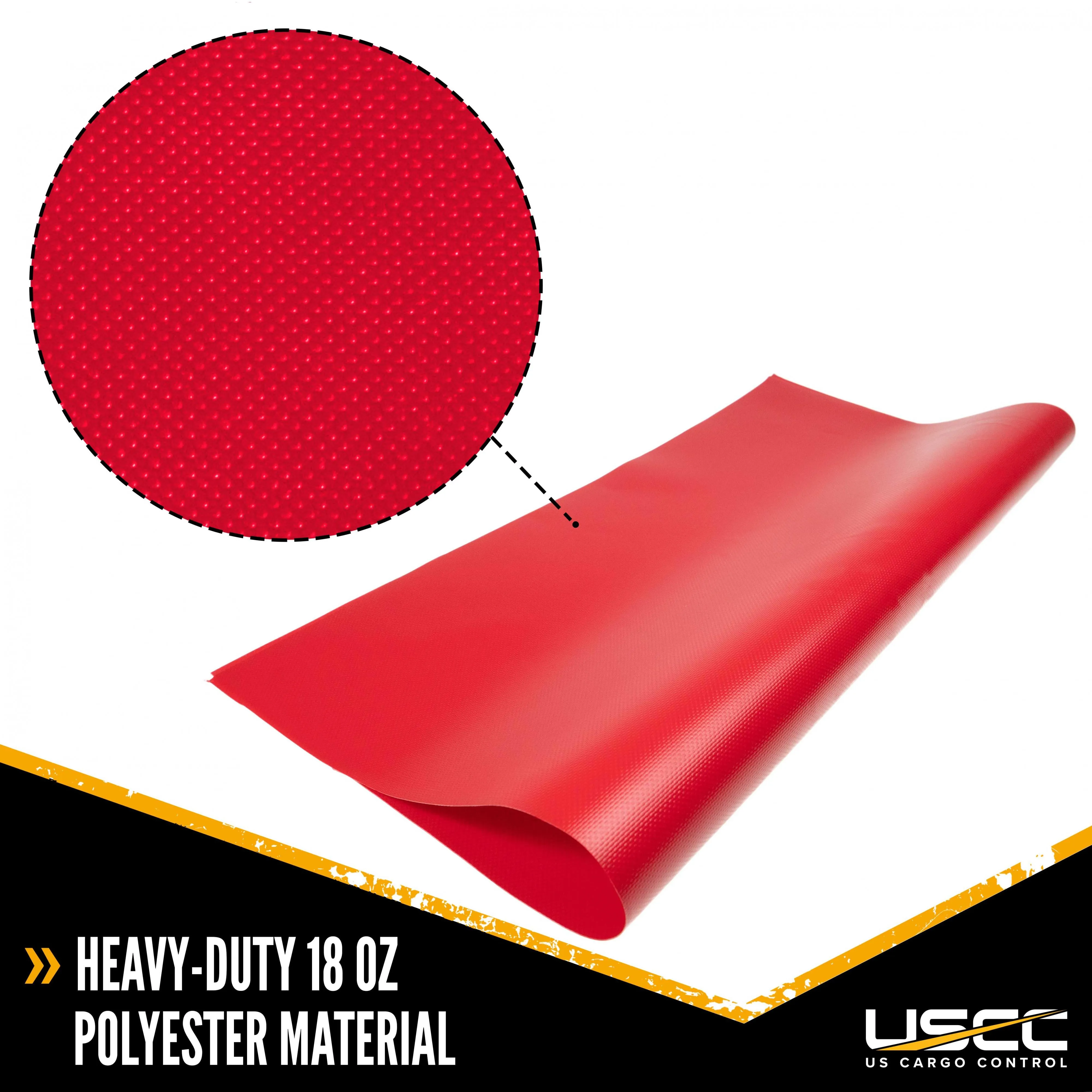 Tarp Repair Kit: 2'x2' Red Tarp Patch and Vinyl Cement