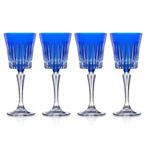 Timeless Wine Glass Blue S/4