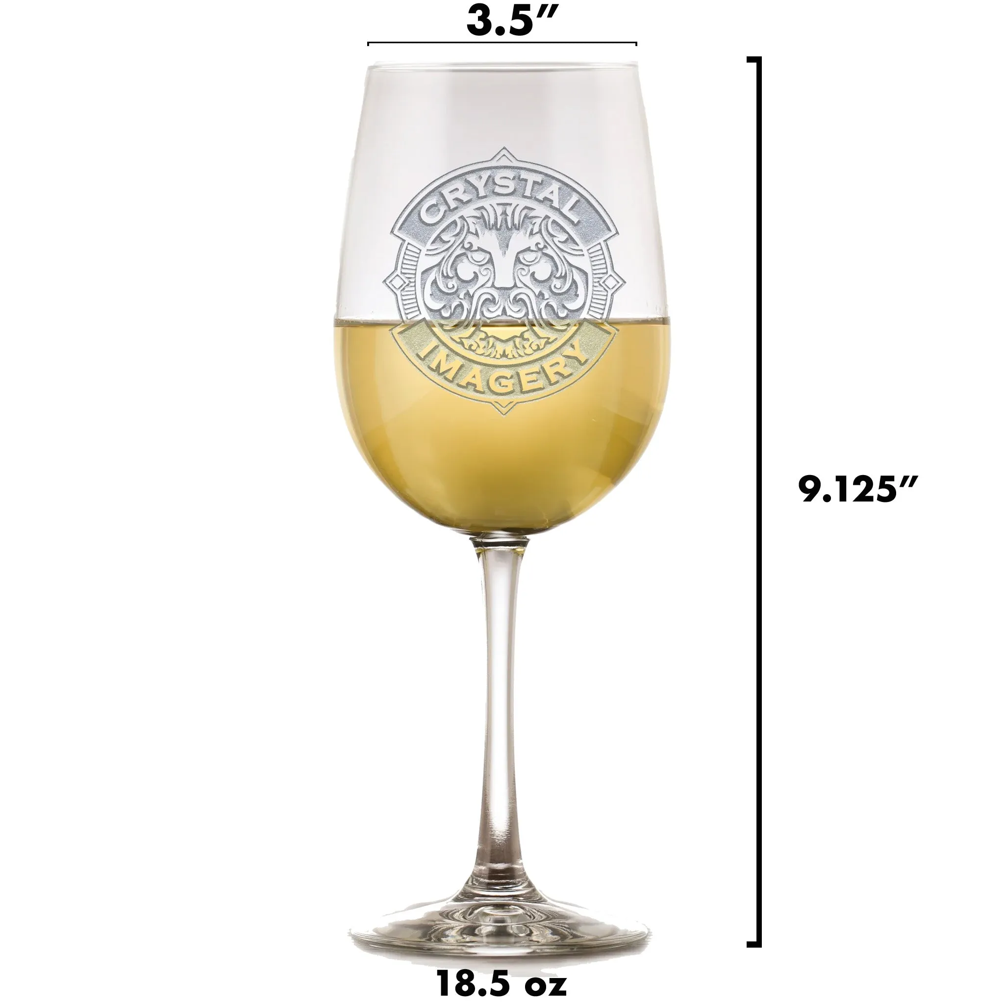 Two Monogram Engraved Wine Glass Gift