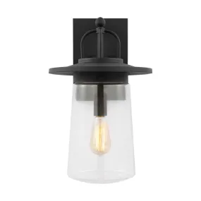 Tybee 19 In. Outdoor Wall Light Black Finish