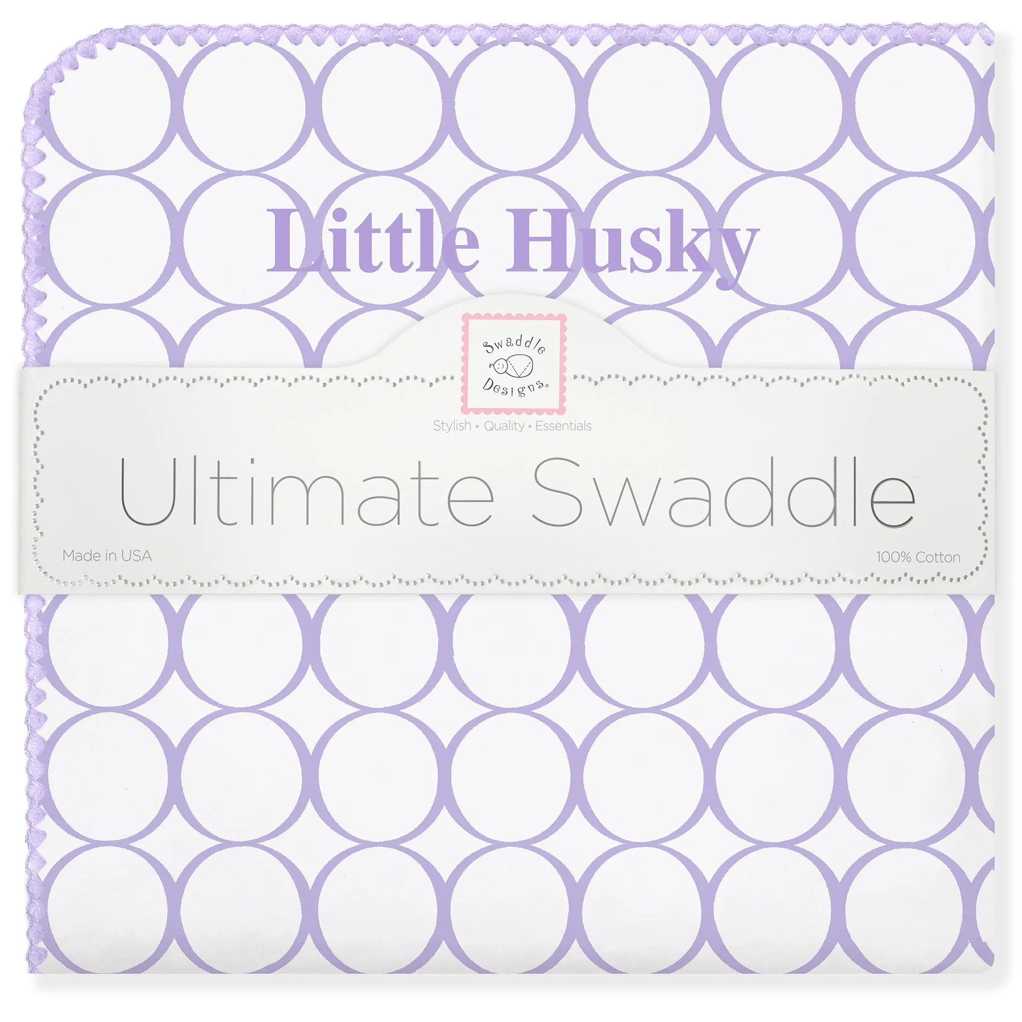 Ultimate Swaddle Blanket - Little Husky, Lavender