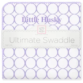 Ultimate Swaddle Blanket - Little Husky, Lavender