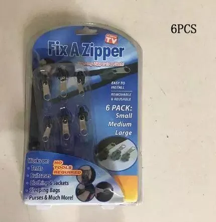 Universal Zipper Repair Kit: Easy Fix for All Sizes - Durable Metal Teeth - Sewing Clothes, Bags & More