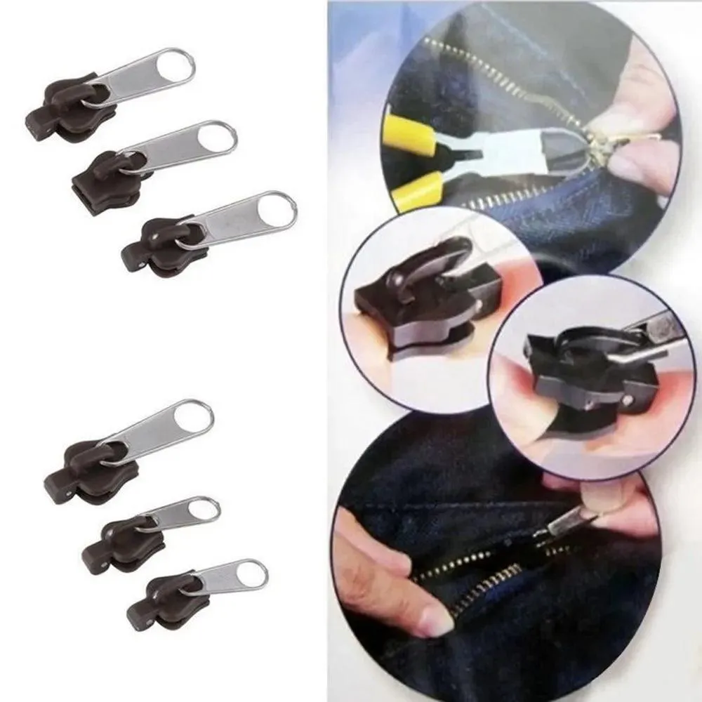 Universal Zipper Repair Kit: Easy Fix for All Sizes - Durable Metal Teeth - Sewing Clothes, Bags & More