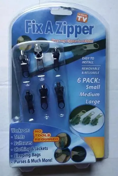 Universal Zipper Repair Kit: Easy Fix for All Sizes - Durable Metal Teeth - Sewing Clothes, Bags & More