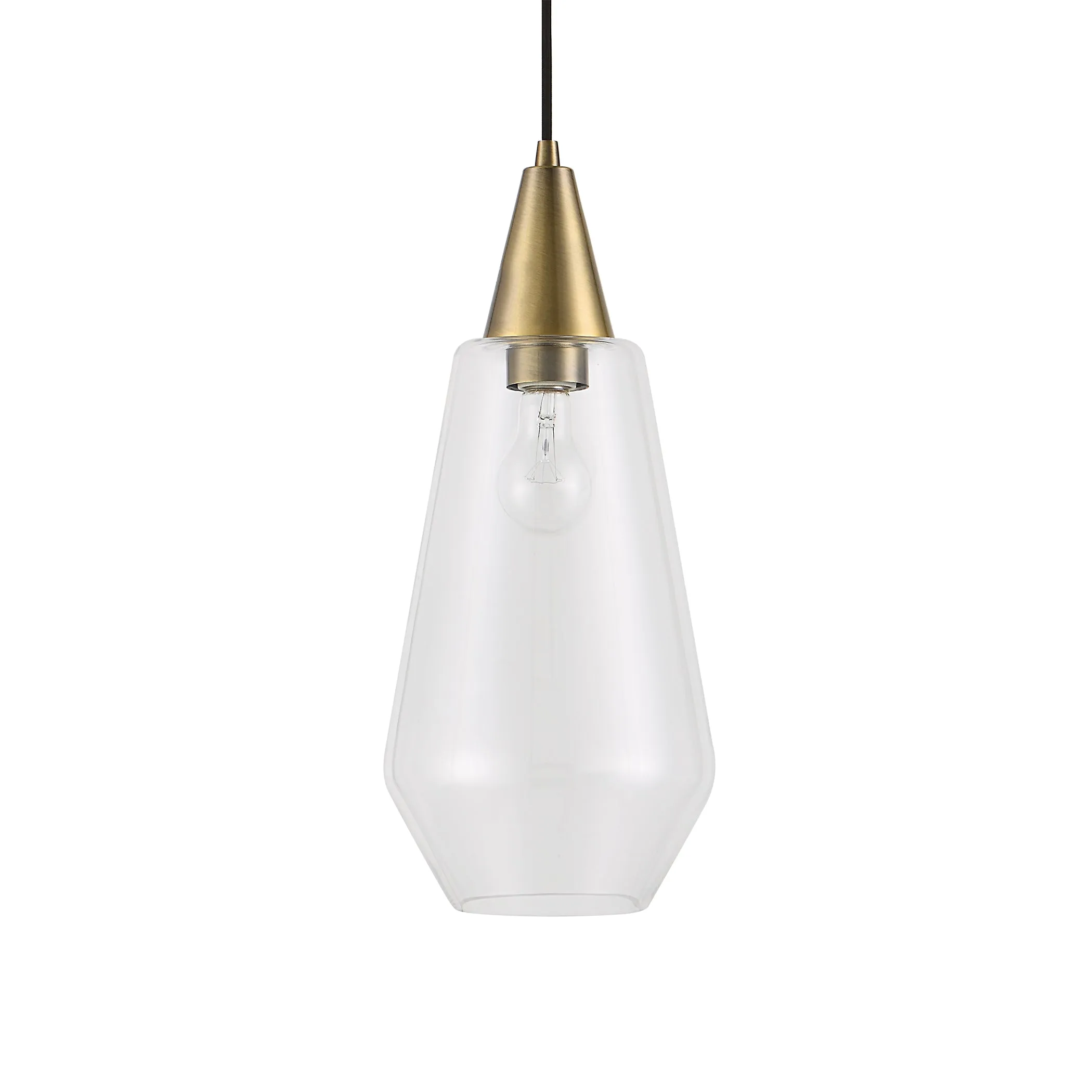 Uttermost Eichler Antique Brass 1 Light Mini Pendant