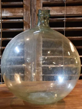 Vintage French demijohn bottle - round 18½”