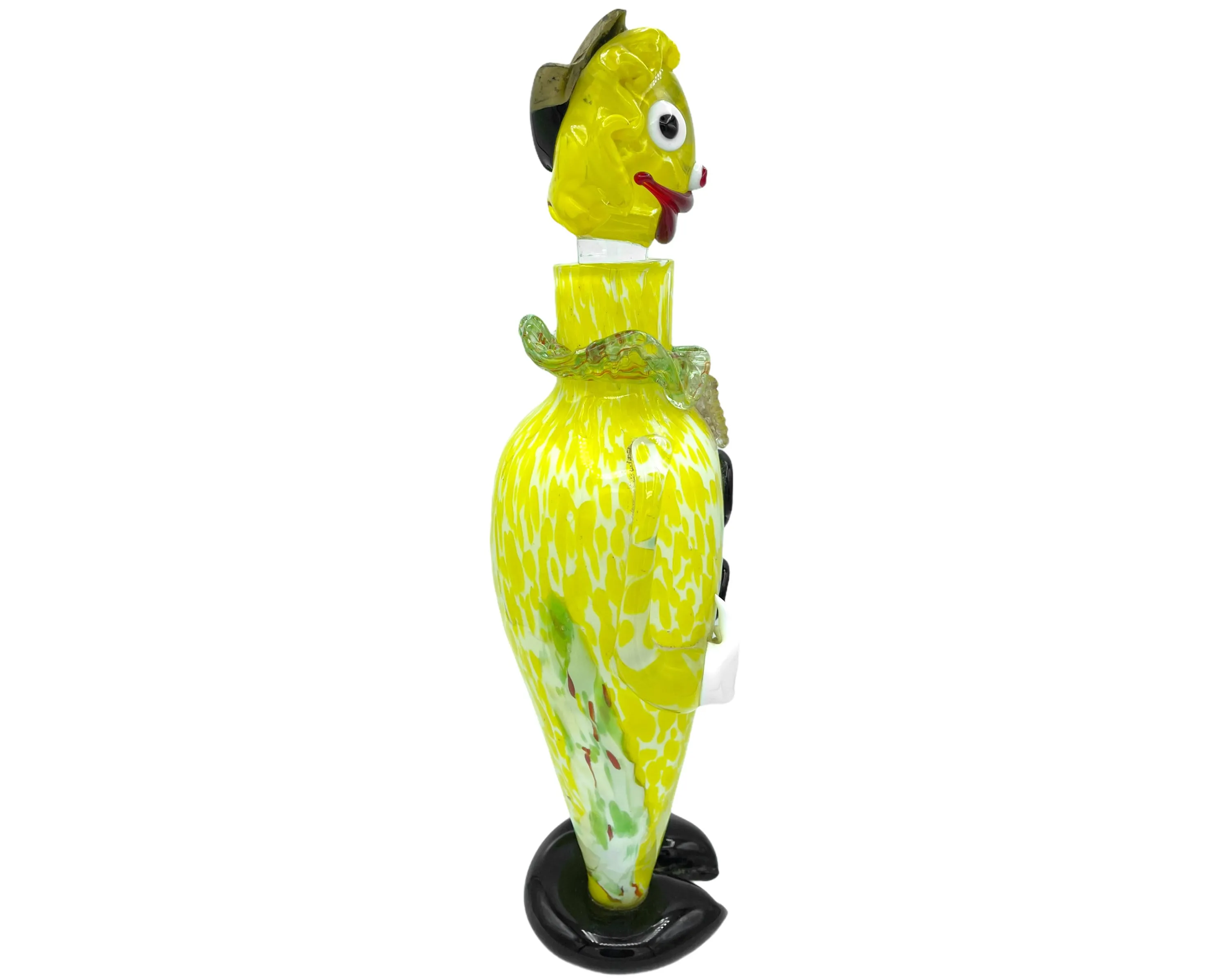 Vintage Murano Glass Clown Figural Decanter Bottle Figurine 14