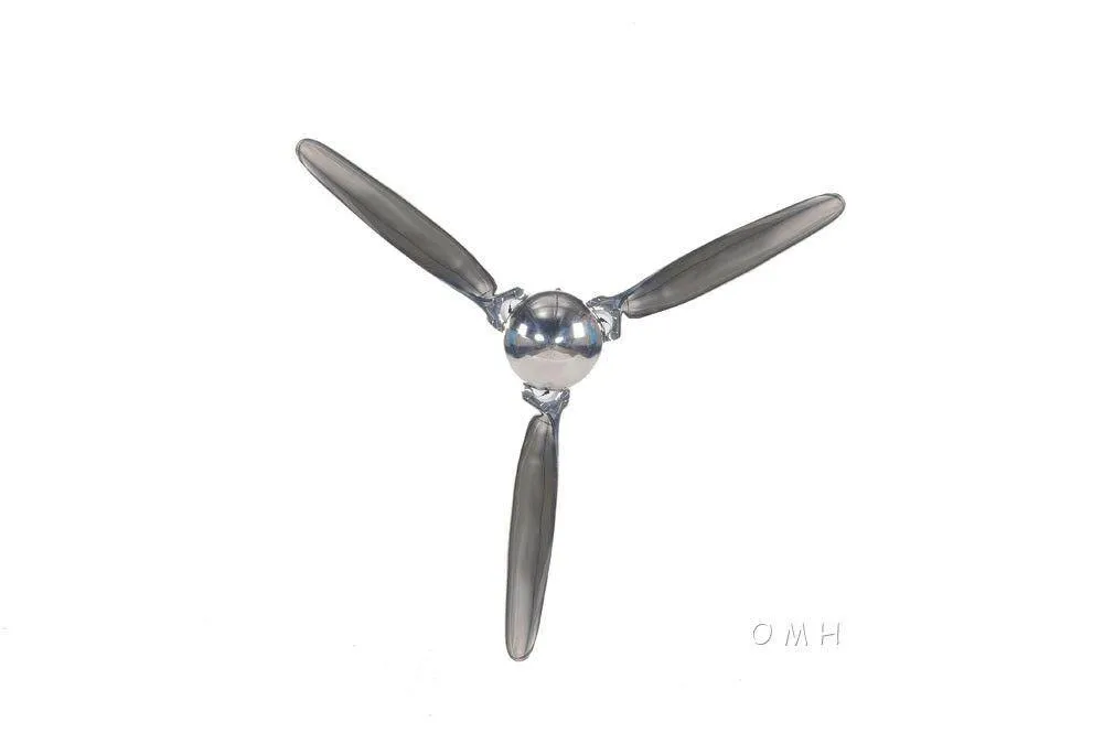 Vintage Propeller Three  Blade Aluminum