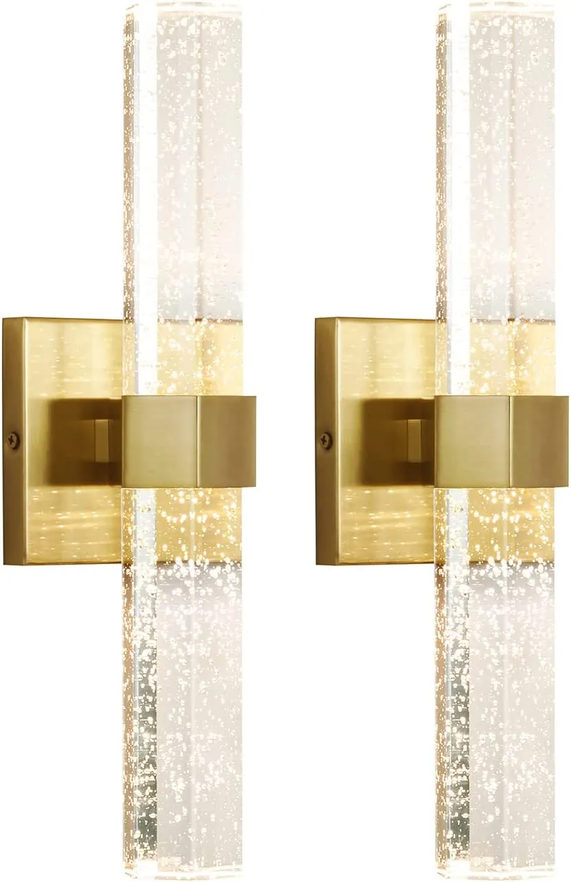 Wall Sconce Modern Crystal Bathroom Vanity Light 3000K